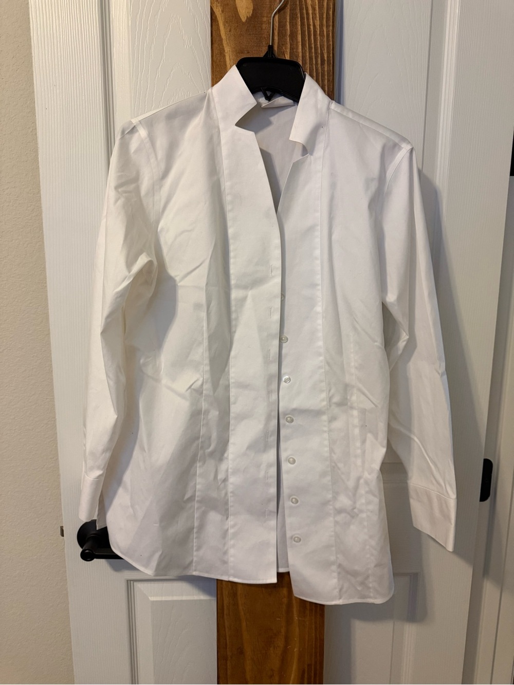 Chico's White Men's Dress Shirt - Modern Button-Front